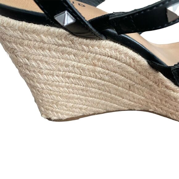 Womens Torrid Spiked Strappy Black Wedges Size 9WW Plus Size - Picture 7 of 11